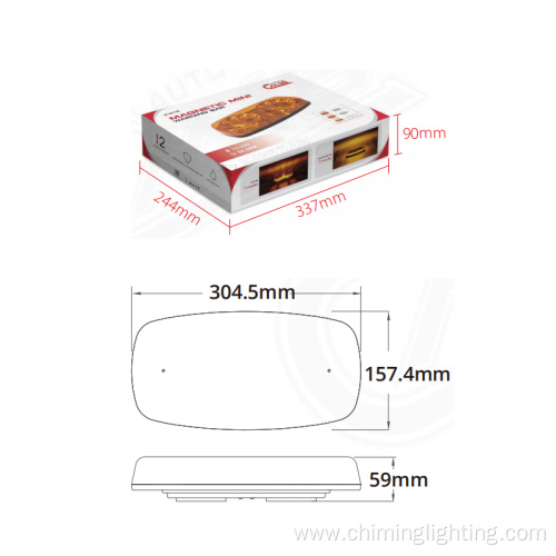 rechargeable mini warning bar construction light bar